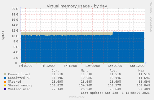 Virtual memory usage