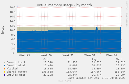 Virtual memory usage